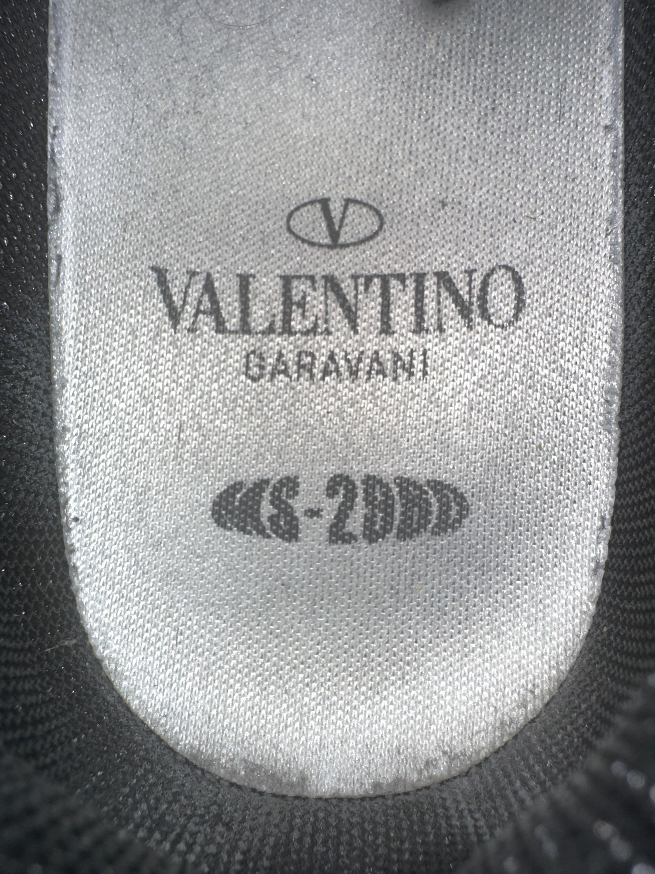 Valentino Black MS2960 Rockstud Sneakers