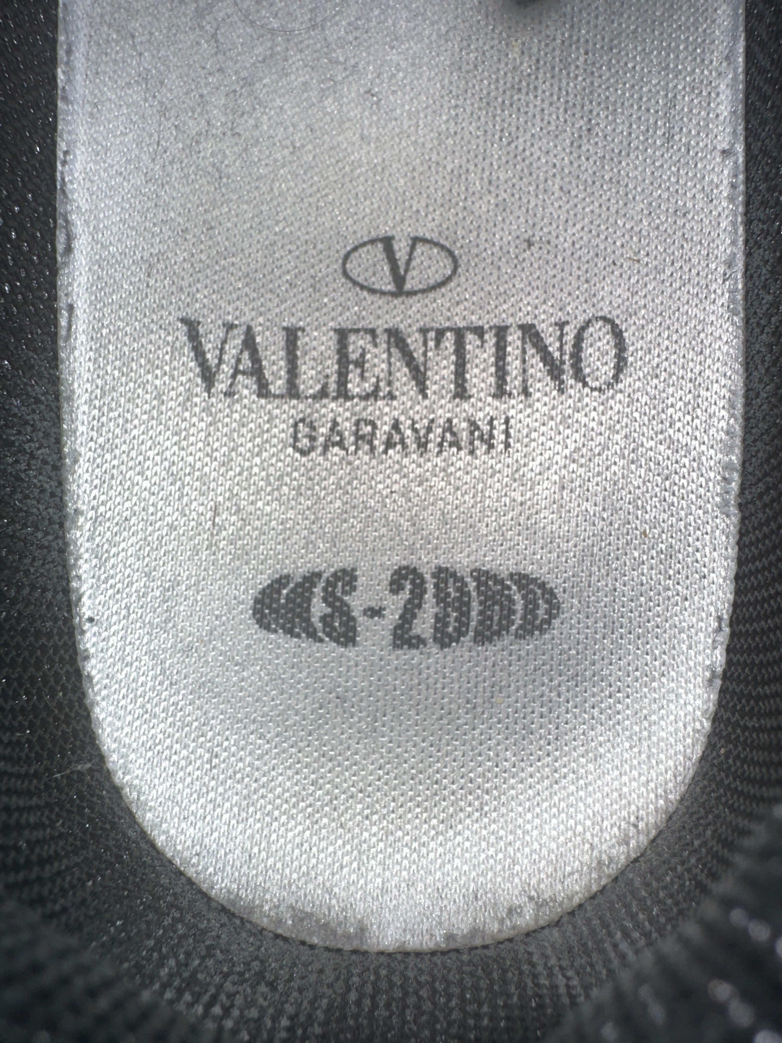 Valentino Black MS2960 Rockstud Sneakers