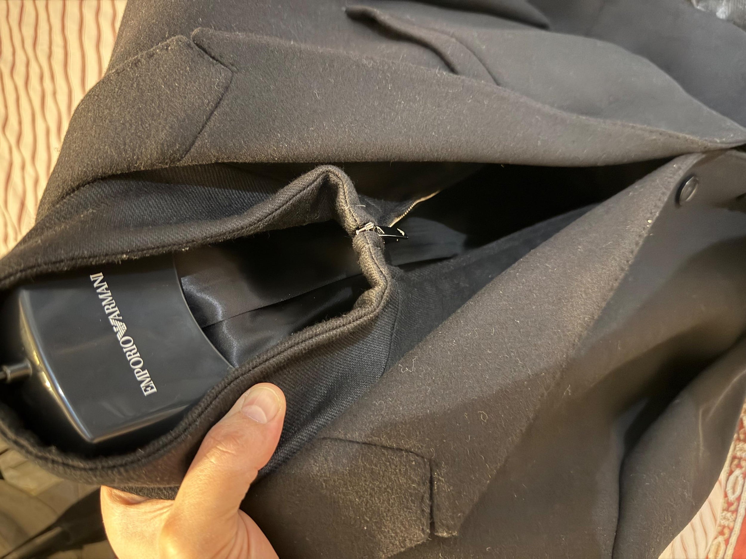 Emporio Armani Single Breasted Virgin Wool Coat · HEWI
