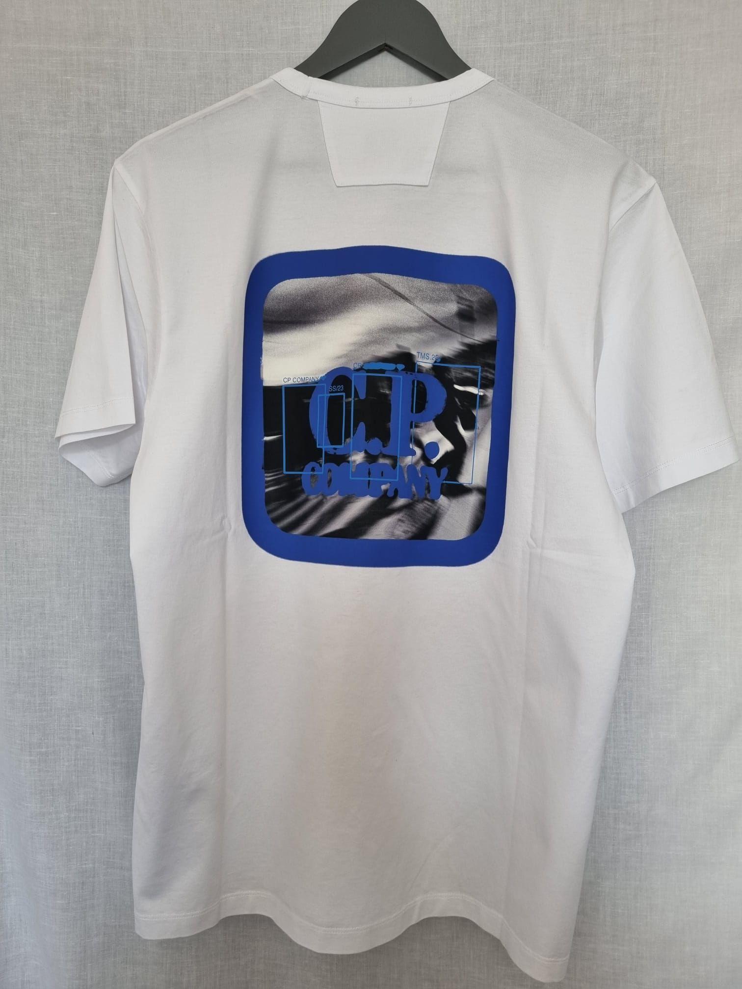 Metropolis Logo Printed White Cotton T-Shirt