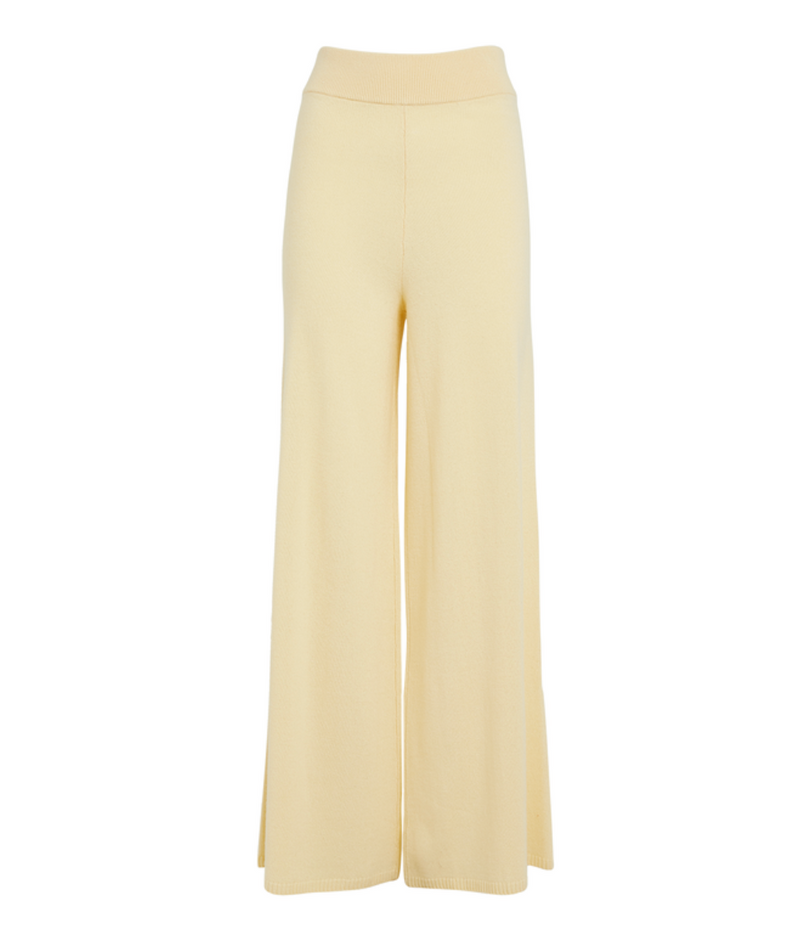 Leset Zoe Wide-Leg Cashmere-Blend Trousers