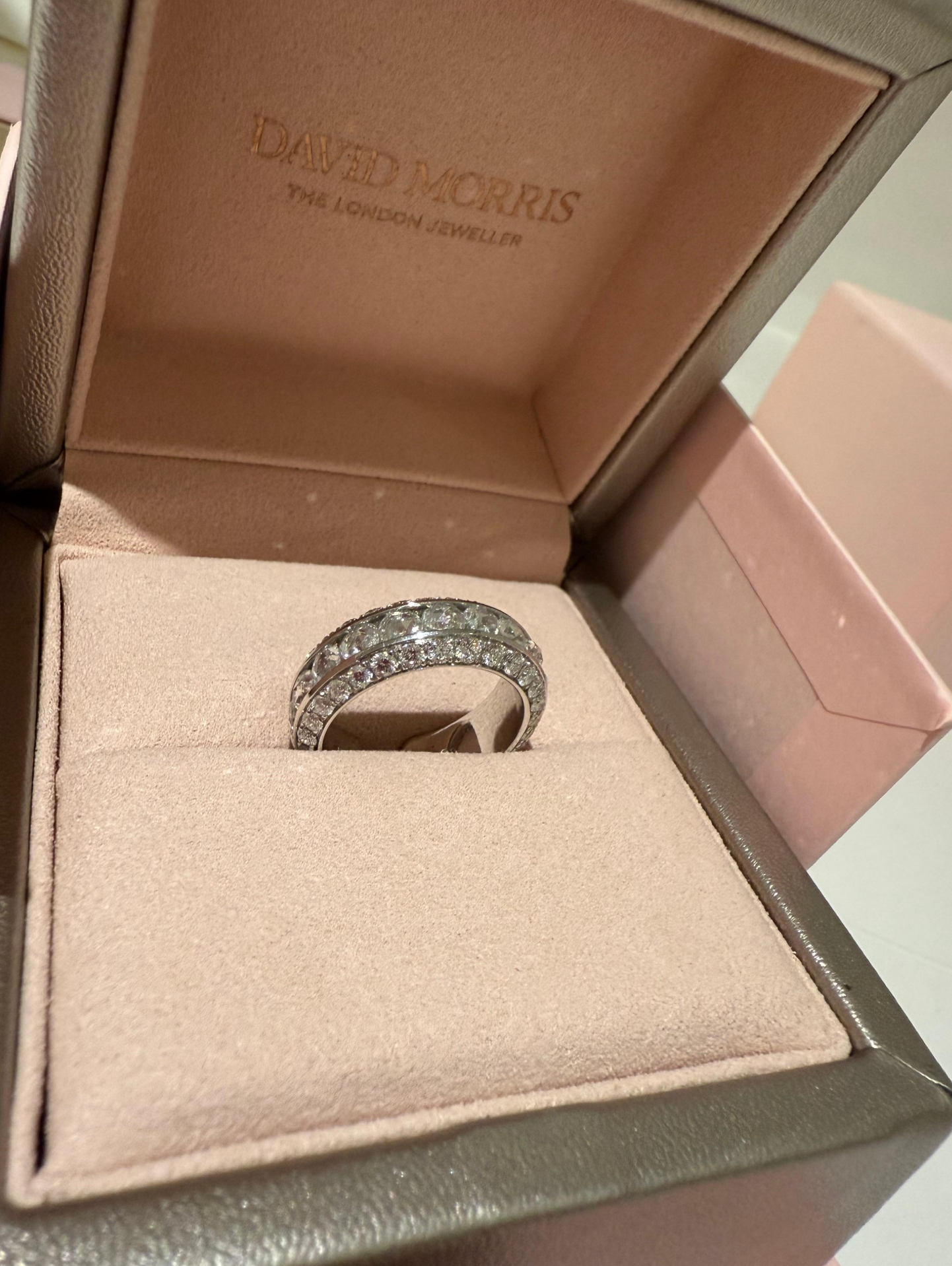 David Morris Pearl Rose Collection Diamond Ring