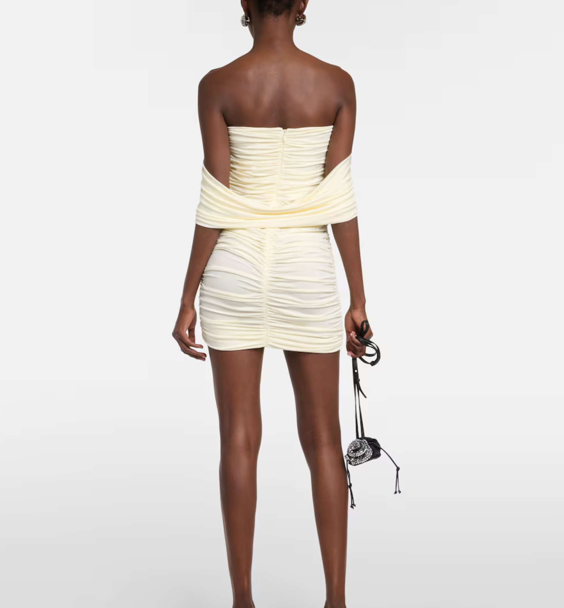 Magda Butrym Draped Off-Shoulder Minidress