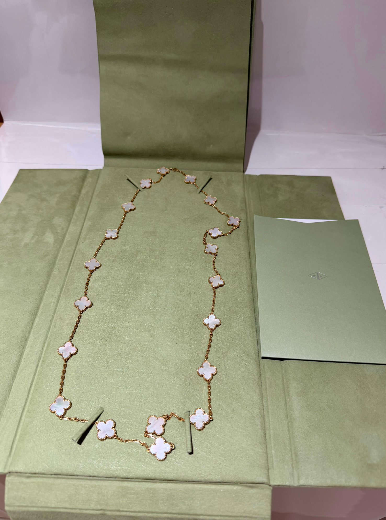 Van Cleef & Arpels Long Vintahe Alahambra Necklace