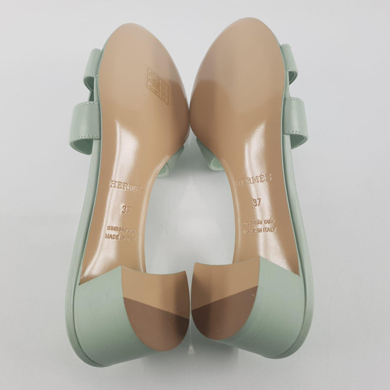 Hermes Light Green Oasis Sandals