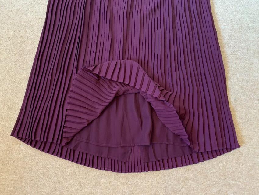 Eileen Fisher Pleated Recycled Poly Raisonette Skirt