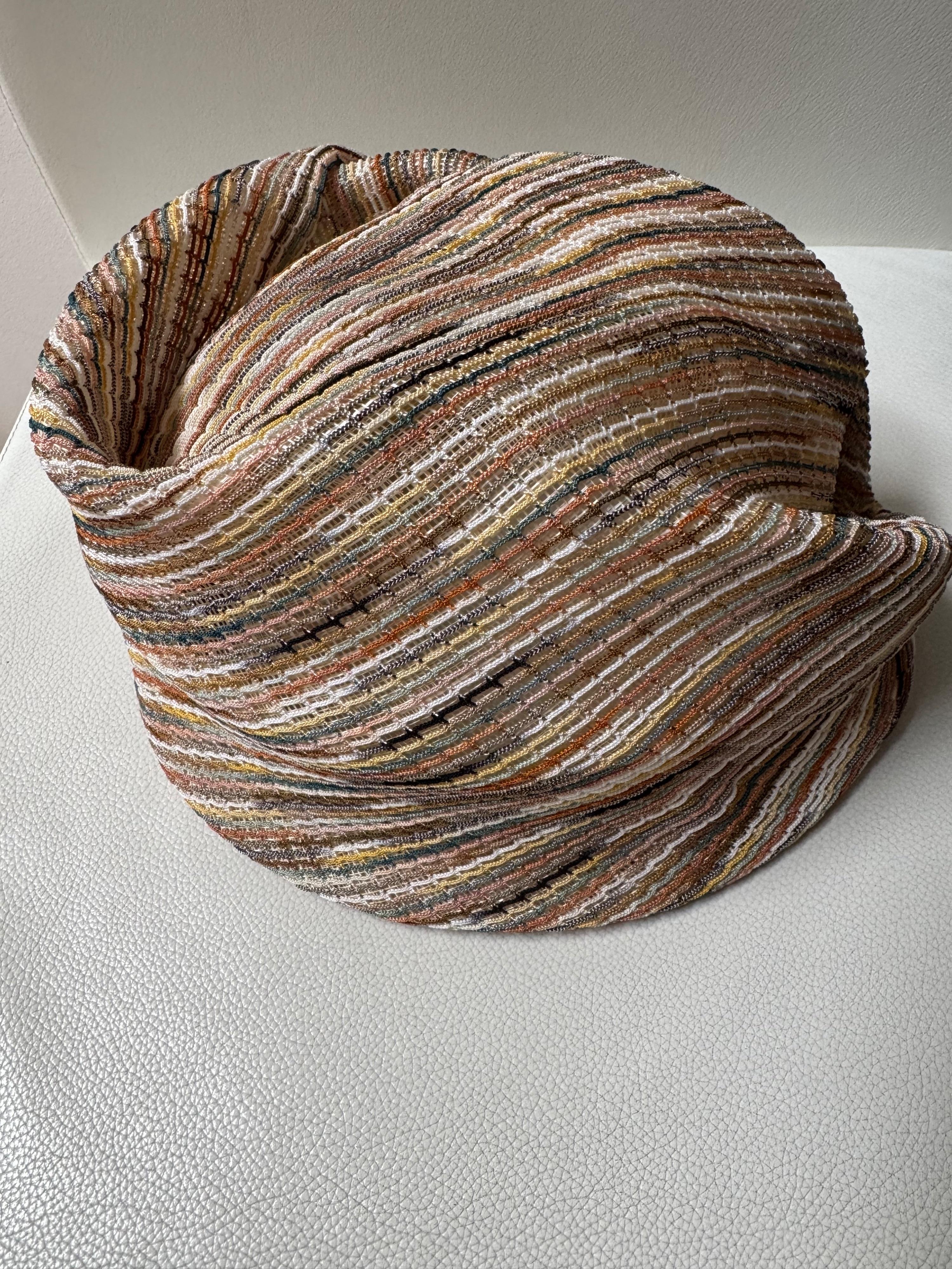 Missoni Beige Straw Turban