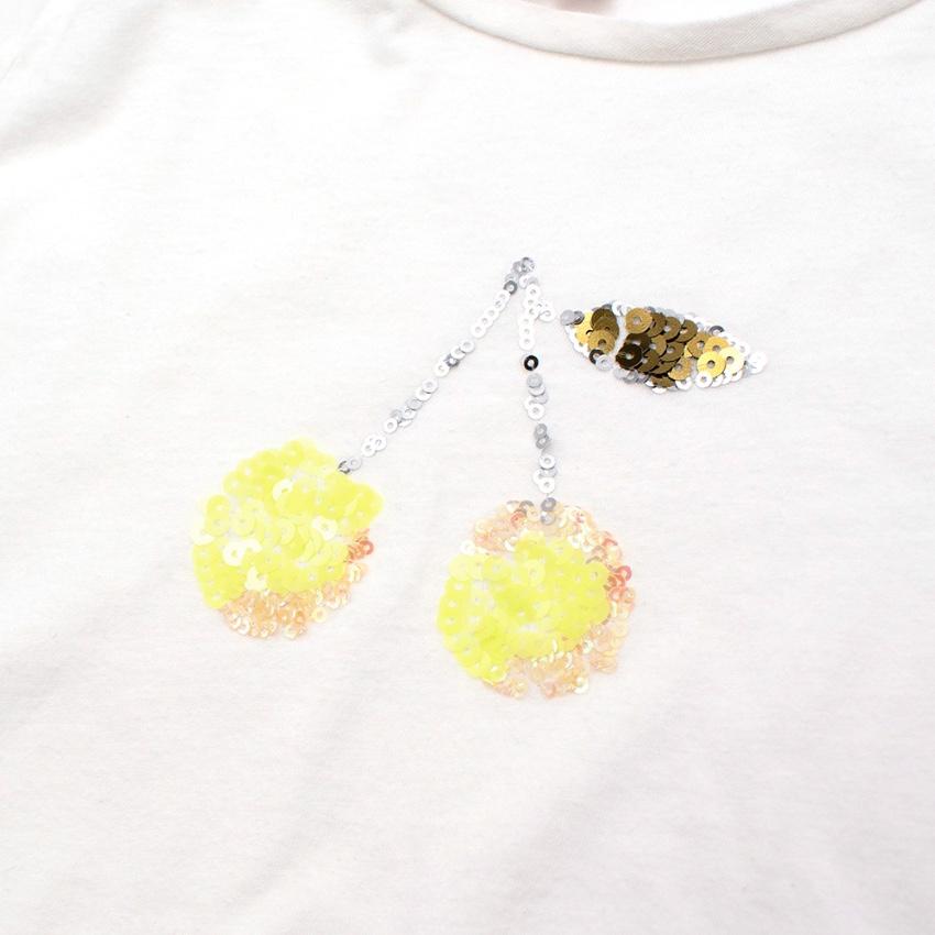Bonpoint Yellow Cherry Sequin Top