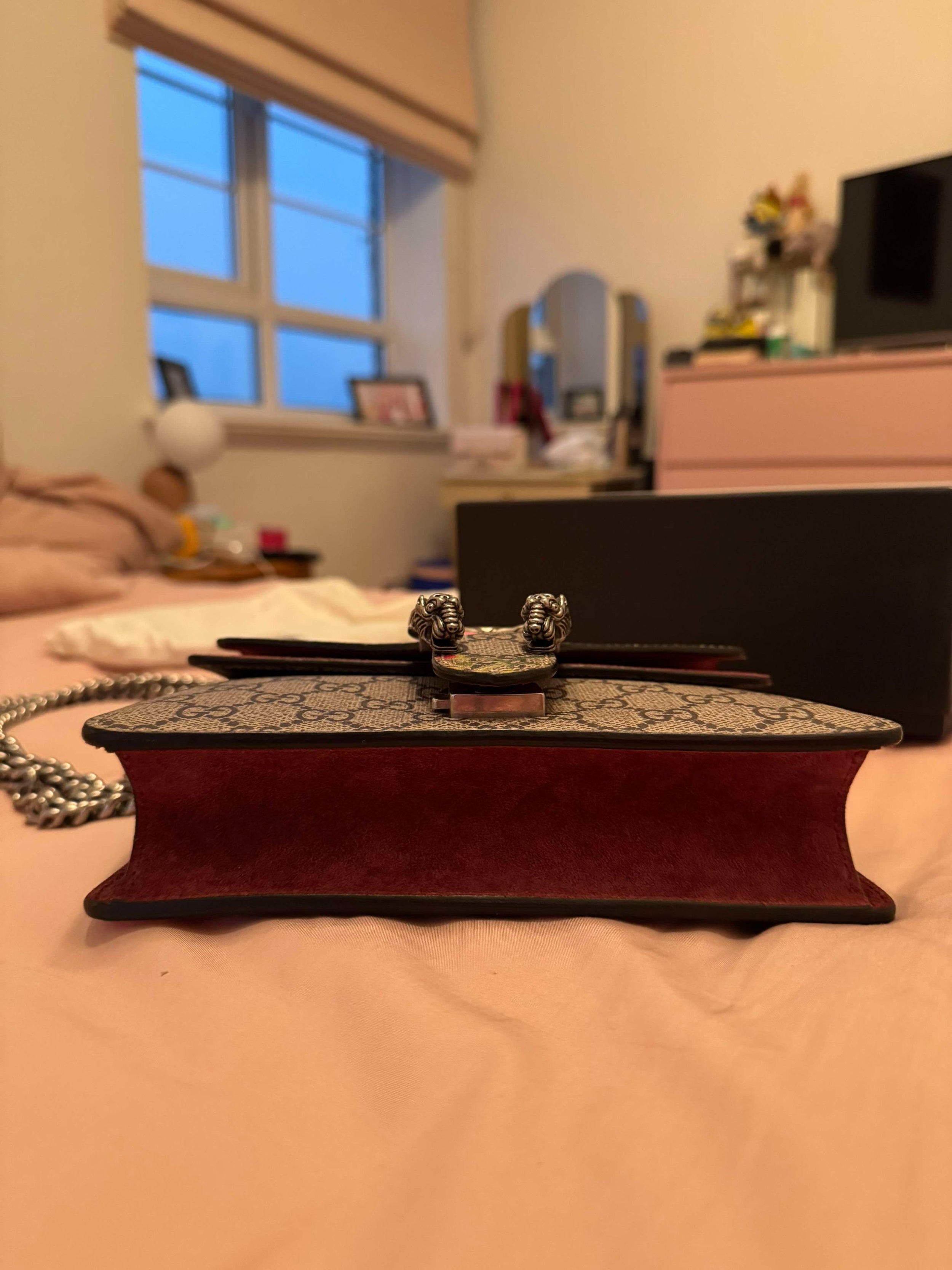 Gucci Mini GG Supreme Blooms Dionysus crossbody bag