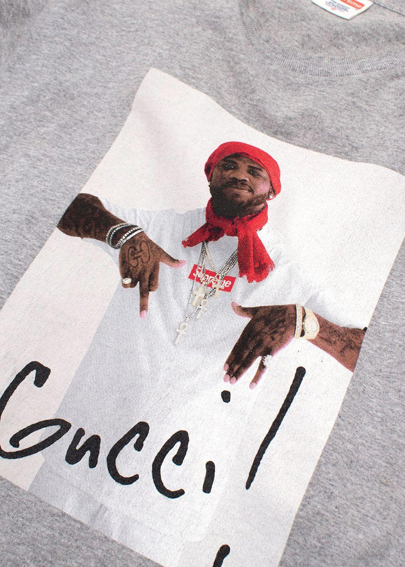 Supreme Grey 'Gucci Mane' Short Sleeve T-Shirt