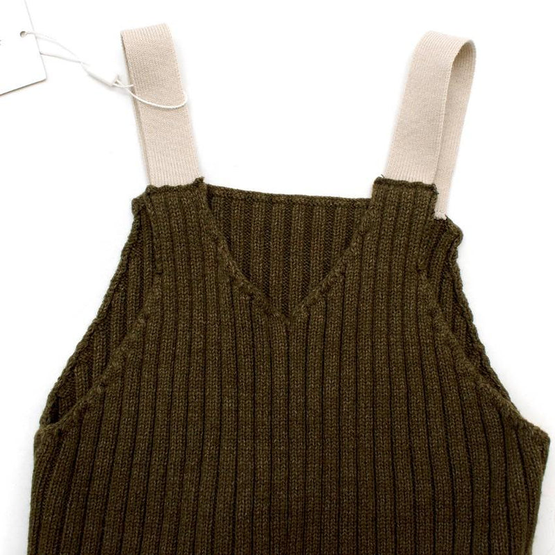 O'ahu Green Ribbed Knit Tank Dress