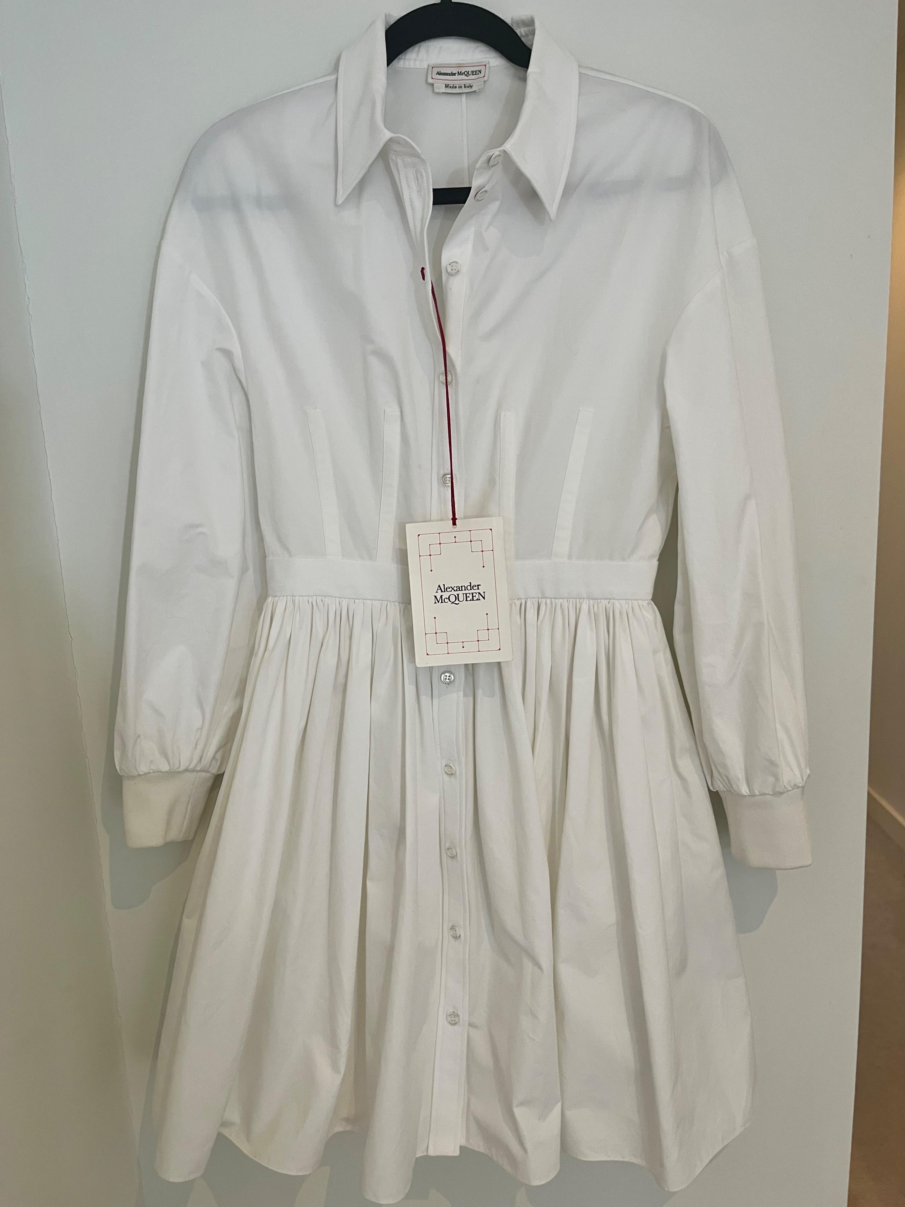 Cotton Poplin Shirt Dress