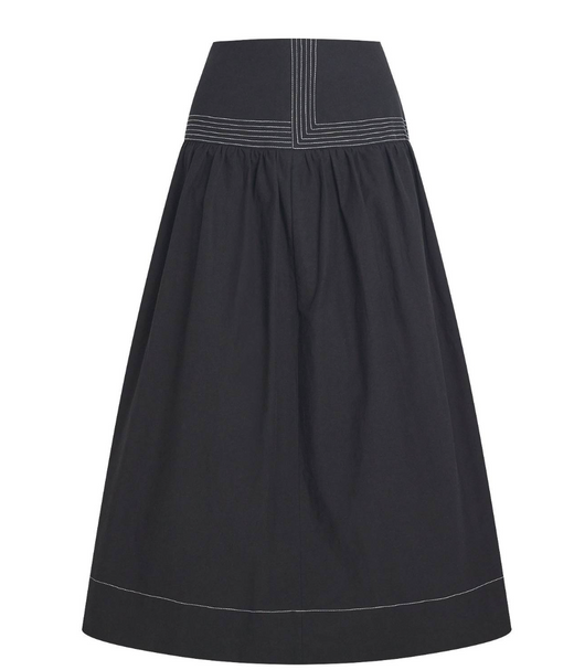 Claudie Pierlot  Flared Midi Skirt