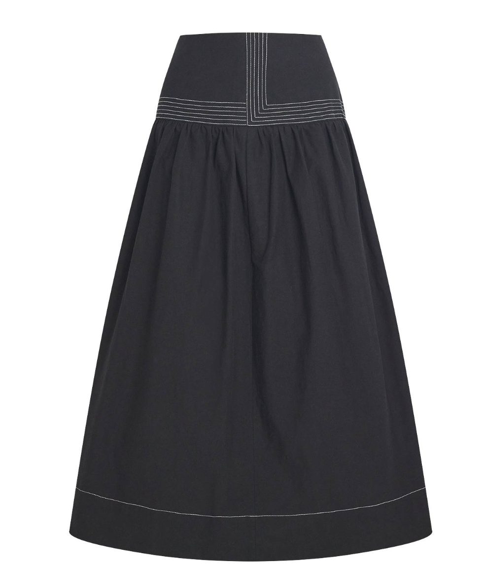 Claudie Pierlot  Flared Midi Skirt