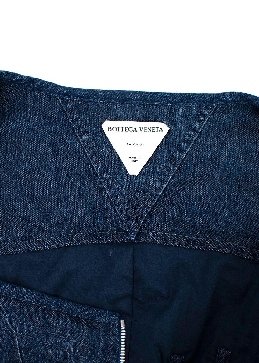 Drawstring Sleeveless Denim Top