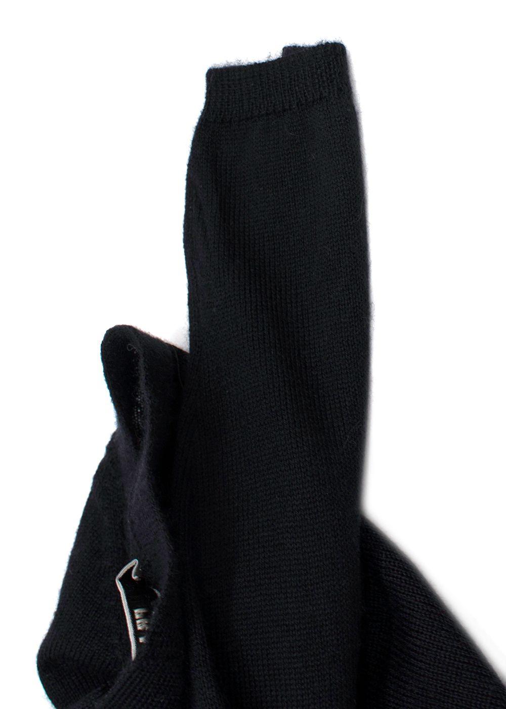 Prada Black Super Fine Knit Cardigan