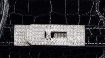 Hermès Birkin 25 Crocodile Porosus Lisse Bleu Marine