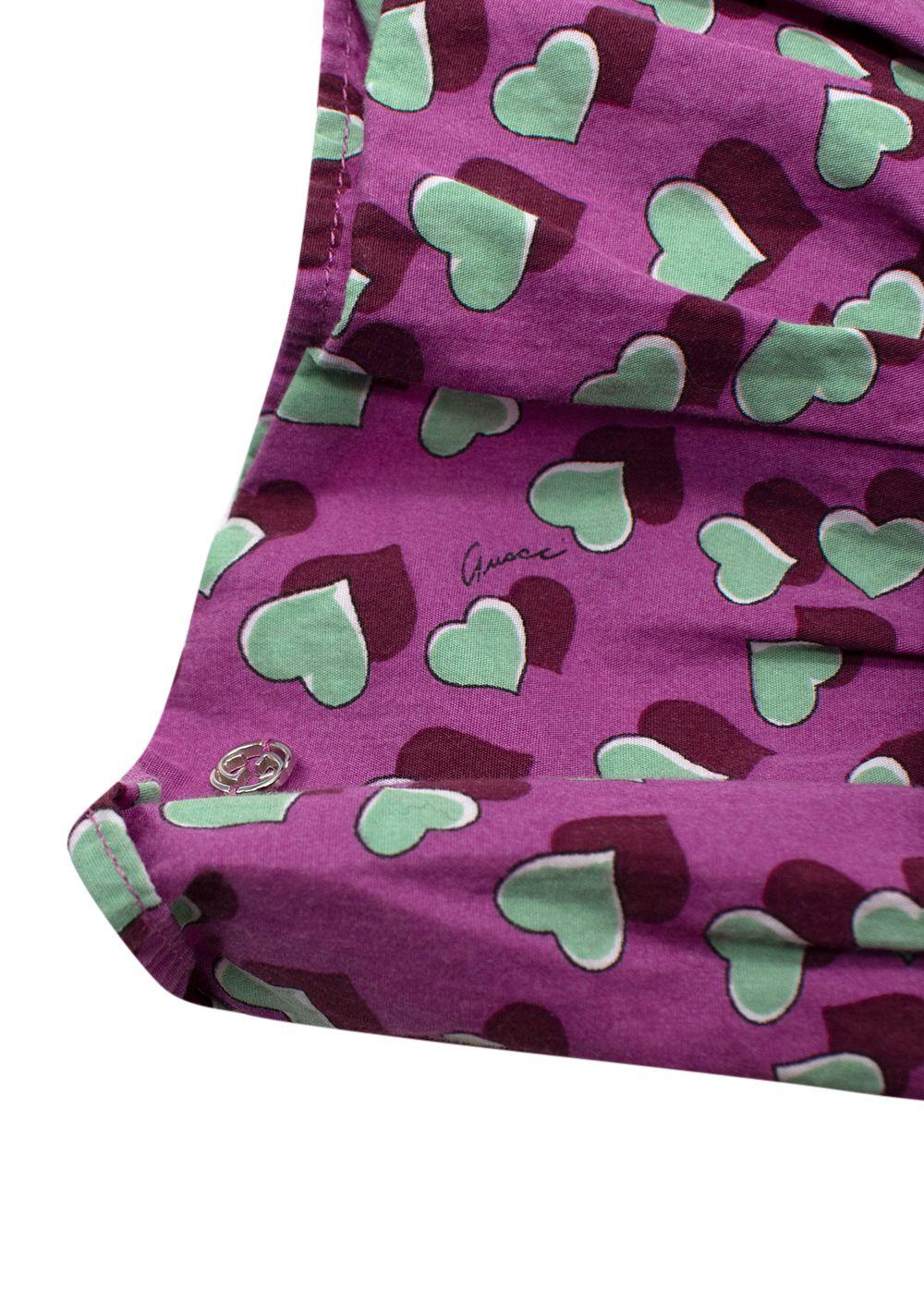 Gucci Kids Purple Ruffle Tiered Mini Skirt