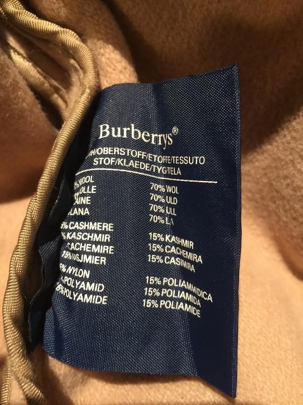 Burberrys Vintage Beige Cashmere Blend Duffle Coat
