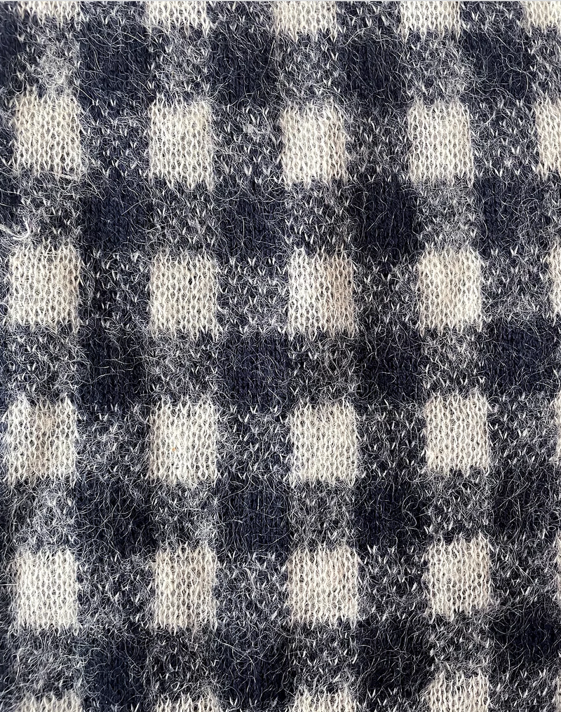 Joseph Check Mohair Blend Sweater Vest