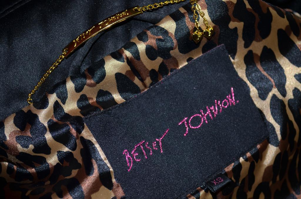 Betsey Johnson satin trench coat
