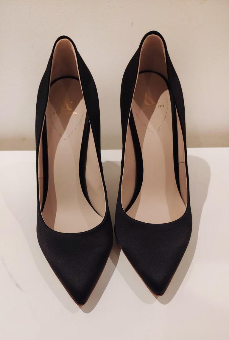 Ralph & Russo Black Eden Heel Pumps