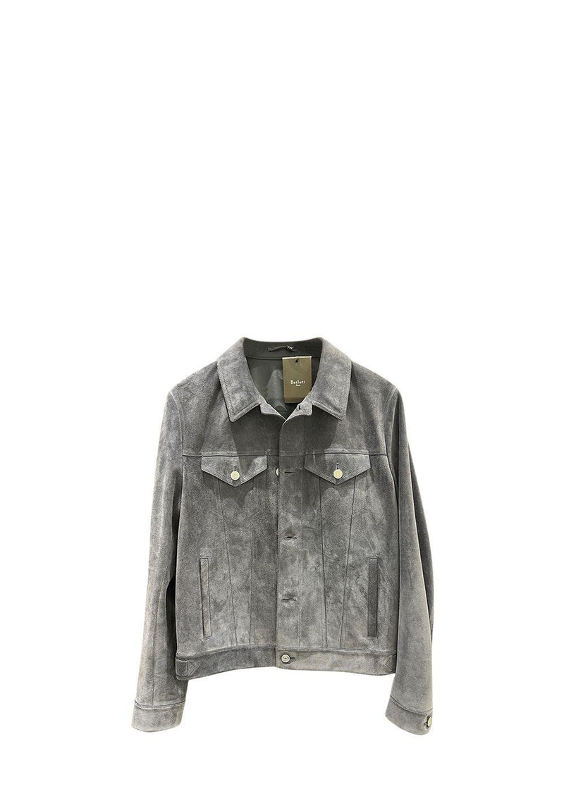 Blue-Gray Suede Jacket