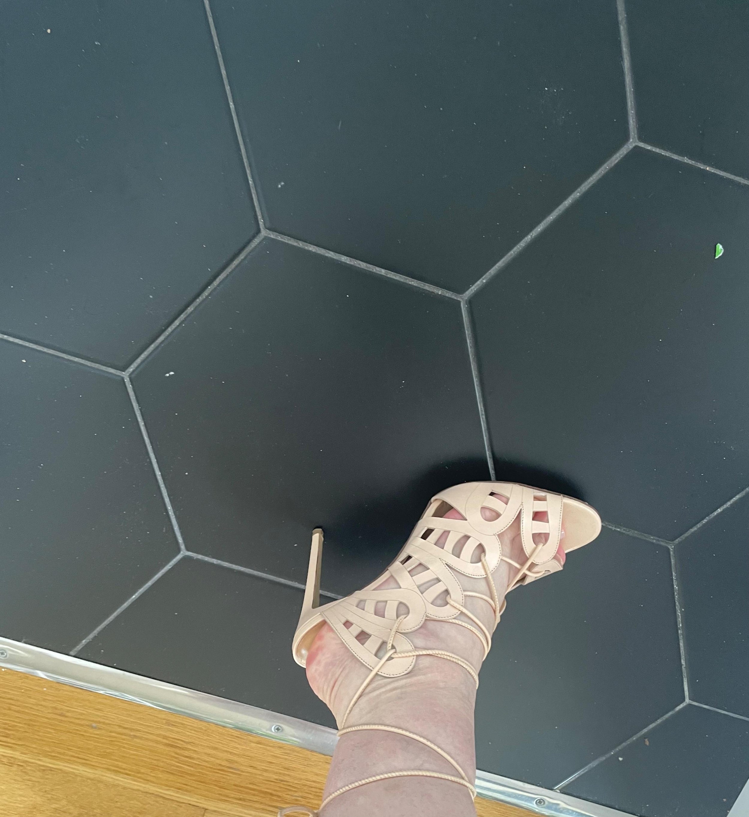 Laser Cut Leather Sandals