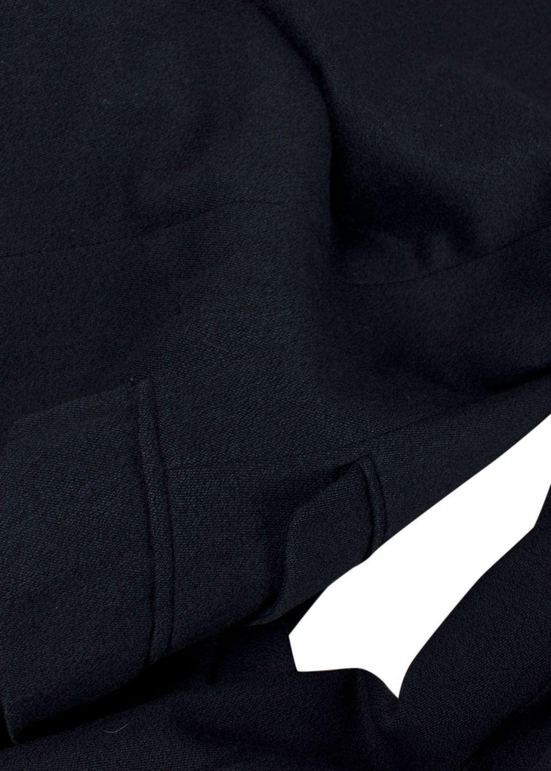 New & Lingwood x Alex Eagle Navy  Single Breasted Longline Coat