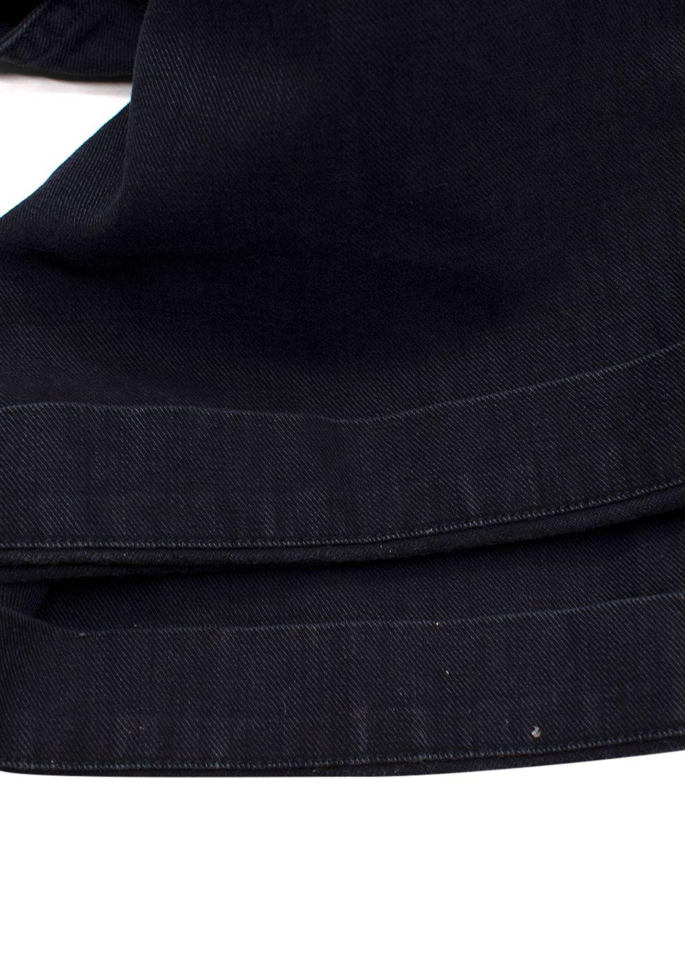 MHL Black Denim Canvas Dungarees