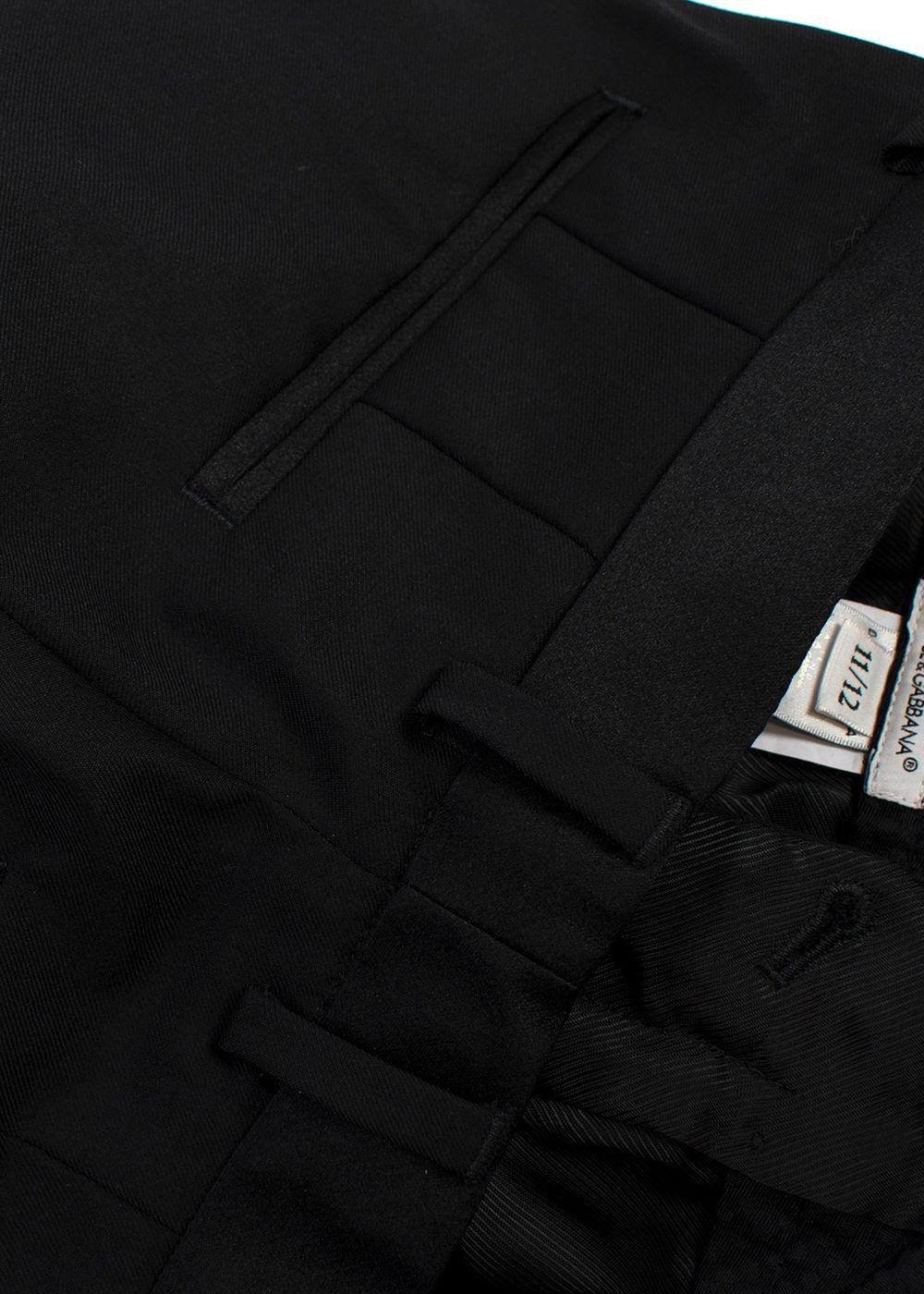 Dolce & Gabbana Black Kids 11/12Y Trousers