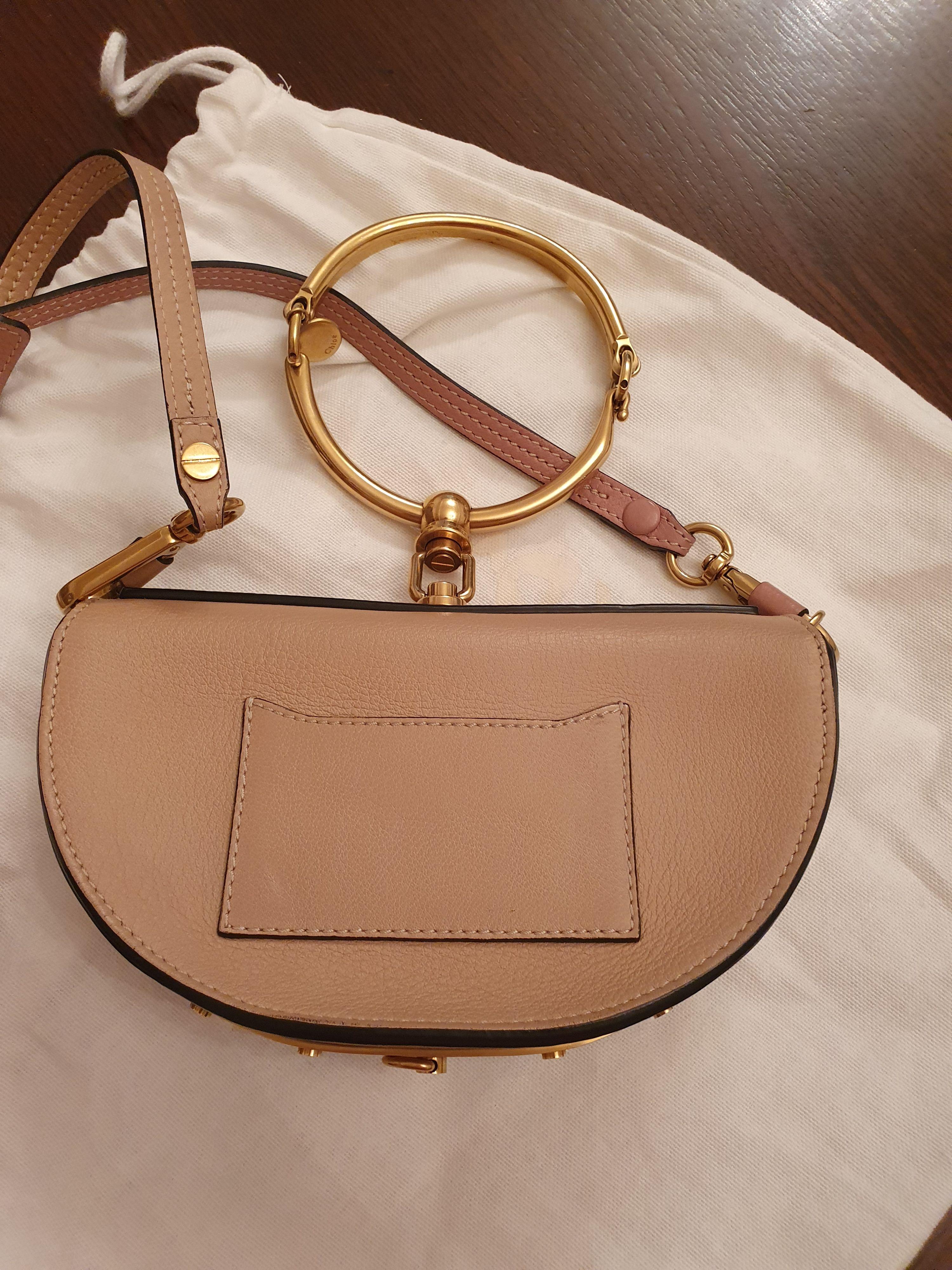 Nude-Pink Leather Nile Minaudiere