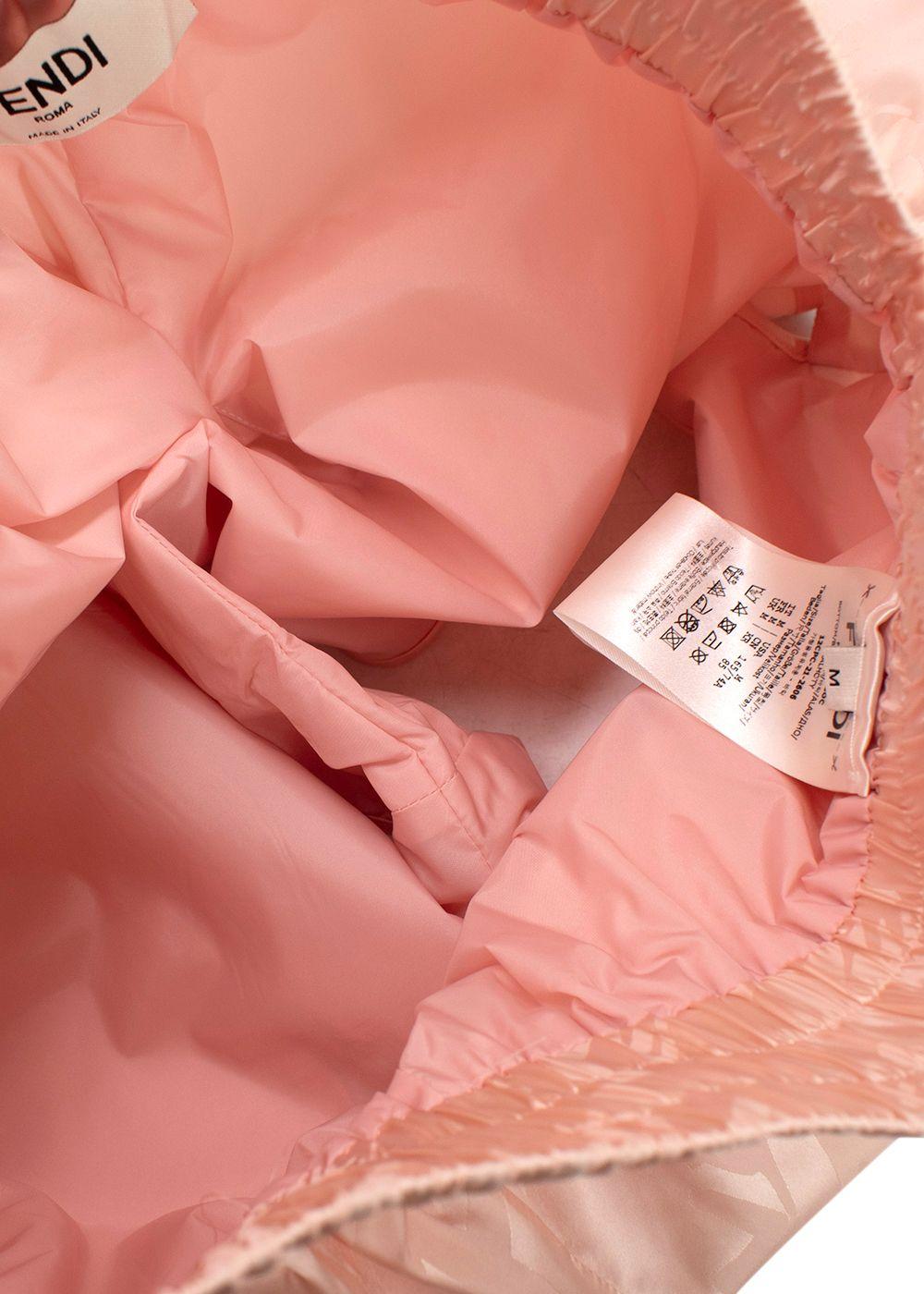 Fendi Pink Monogram Satin Shorts
