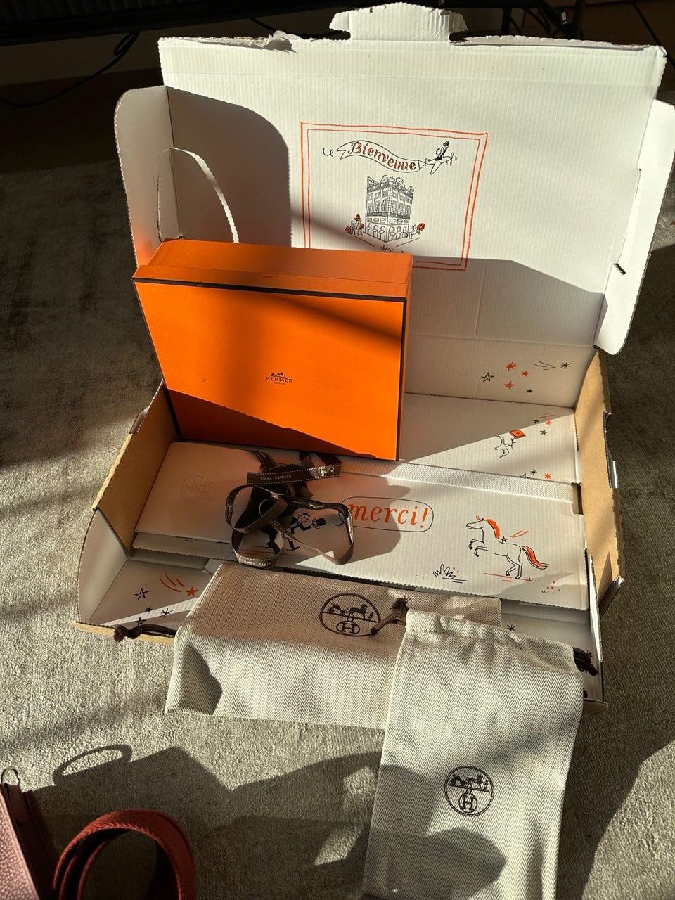 Hermès Rouge H Évelyne 16 (TPM) Palladium Hardware