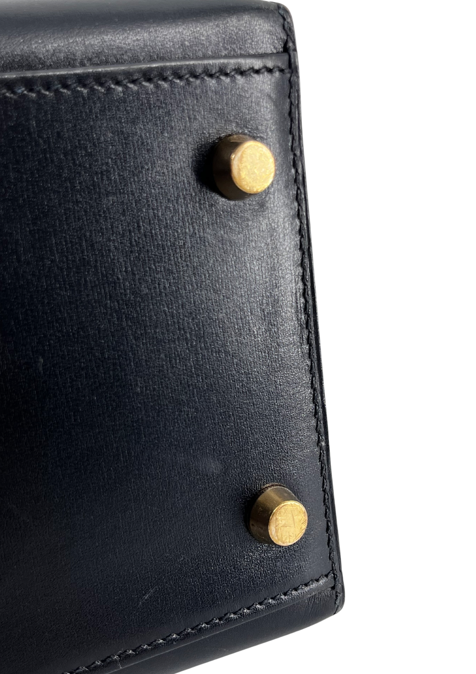 Hermès  Black Calf Leather Kelly 32cms