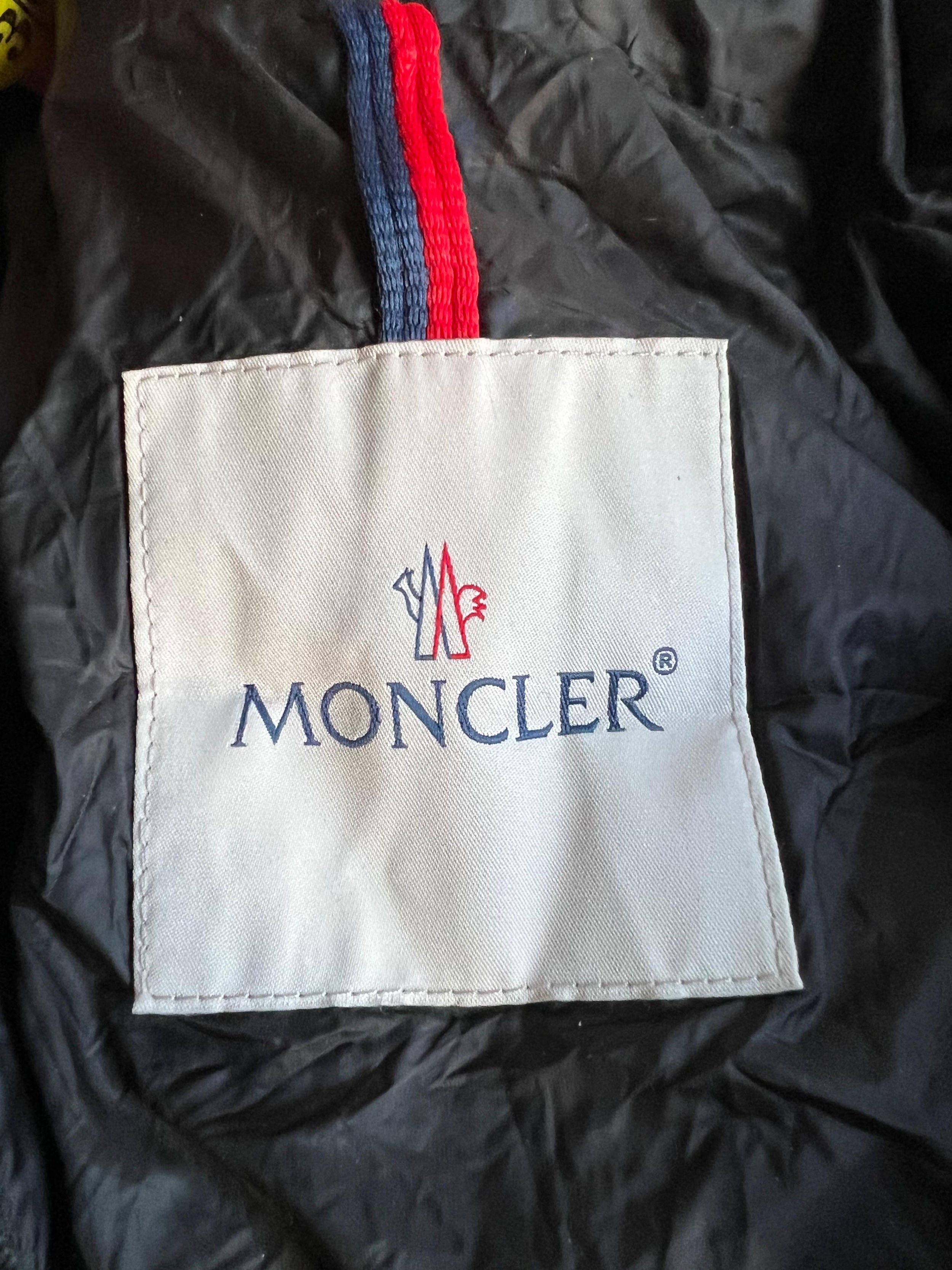 MONCLER Black Hermine Hooded Puffer Jacket