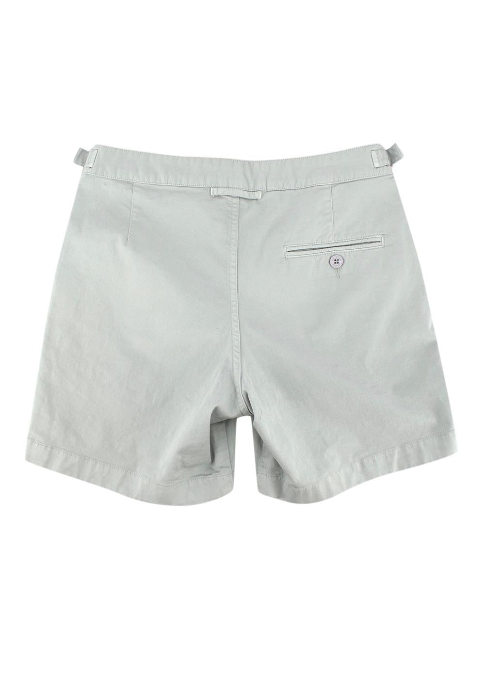 Orlebar Brown Green Cotton Blend Shorts