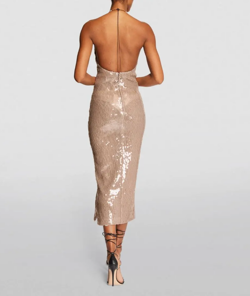 16Arlington Sequinned Sola Midi Dress
