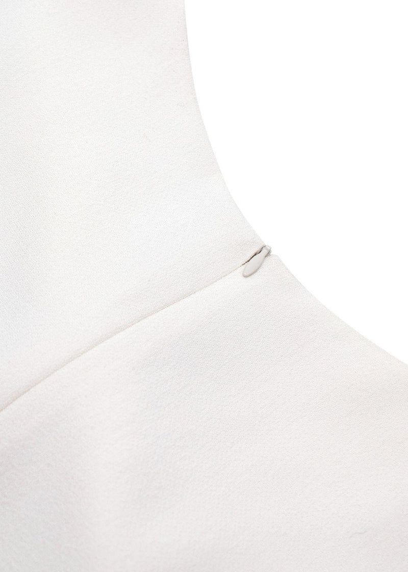 Giambattista Valli White Viscose Top with Cap Sleeves