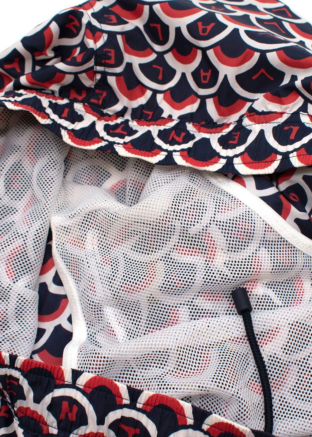 Abstract Logo Printed Swim Shorts