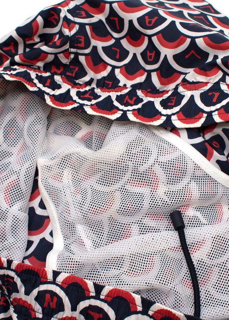 Abstract Logo Printed Swim Shorts
