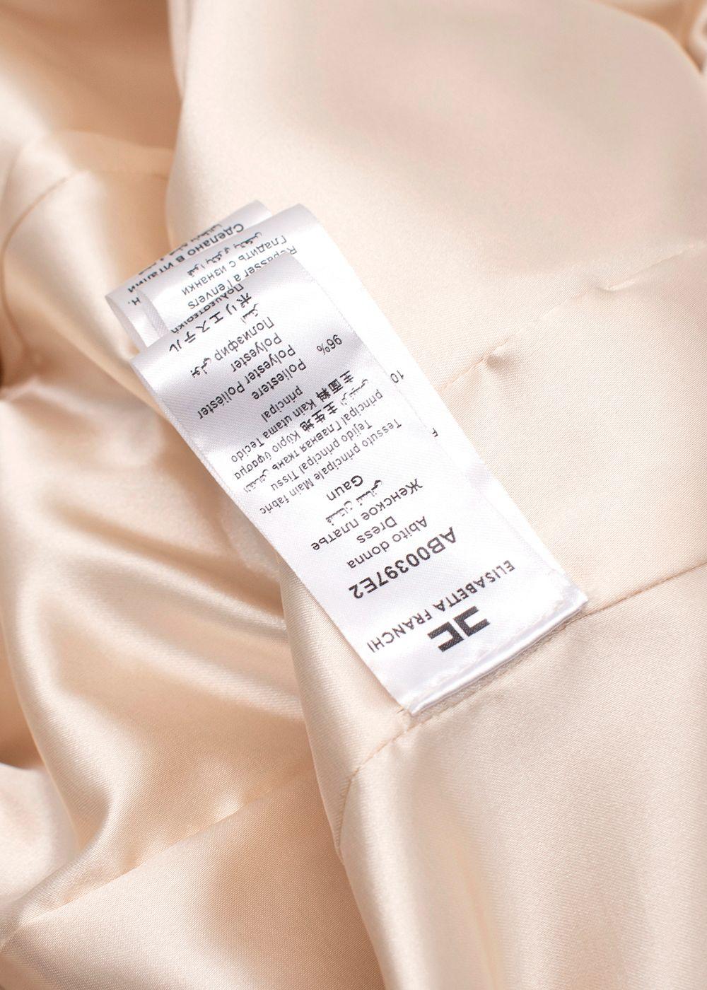 Elisabetta Franchi Beige Abito Donna Blazer Dress