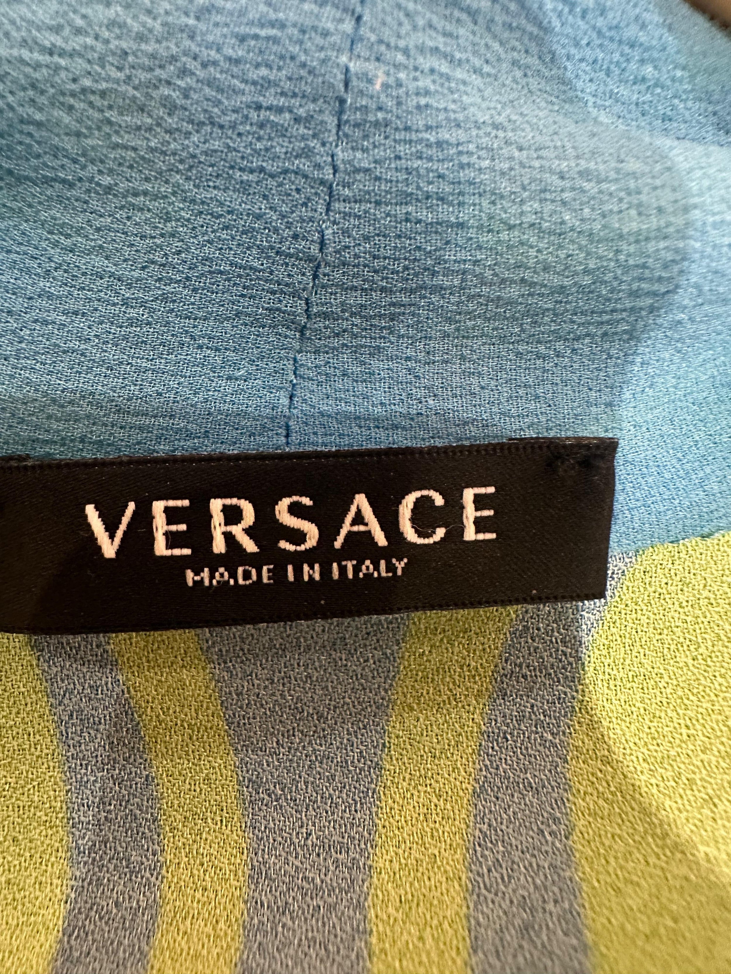 Versace Multicoloured Draped Bodysuit
