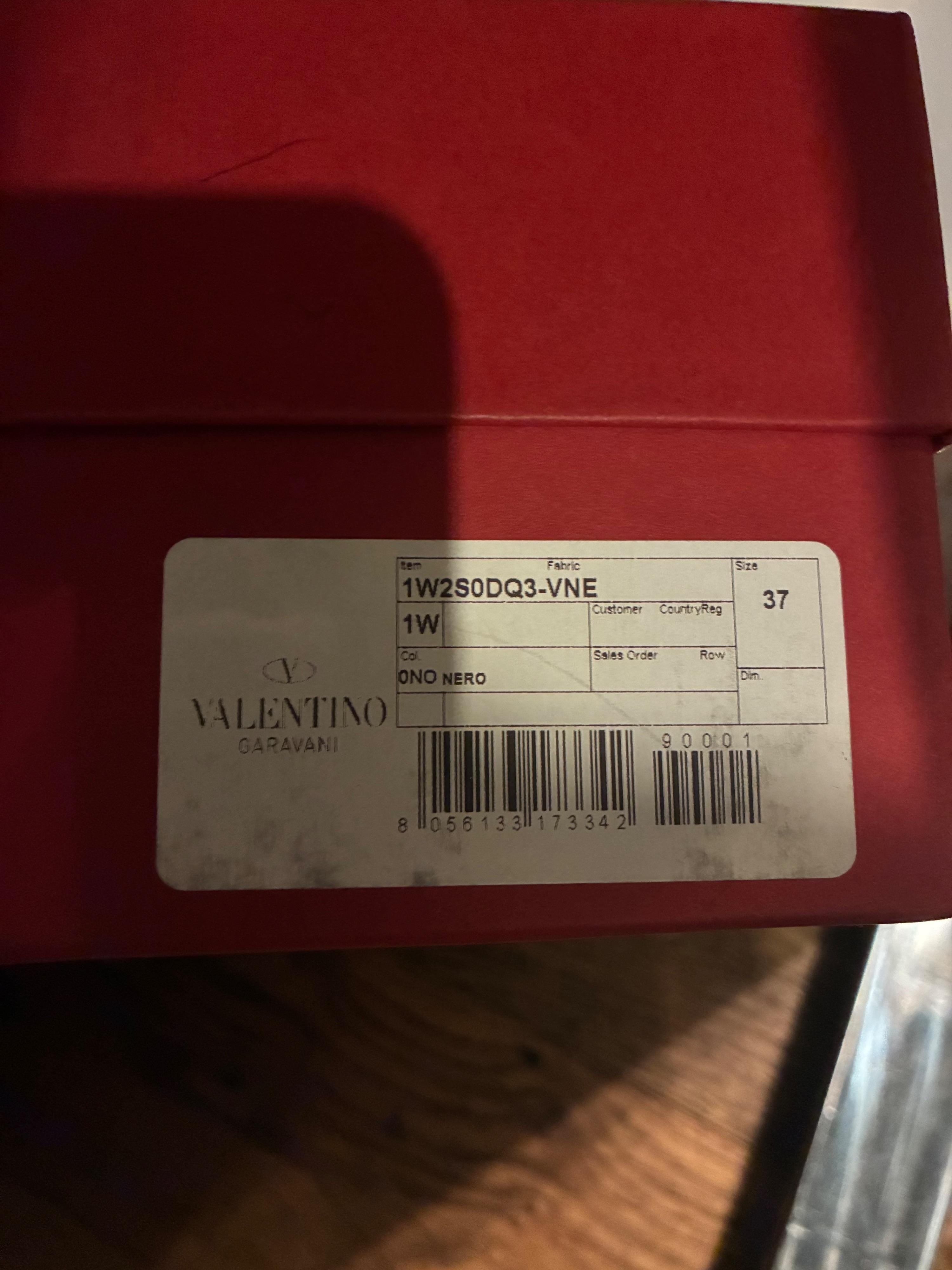 Valentino Black Patent Tan Go Heels