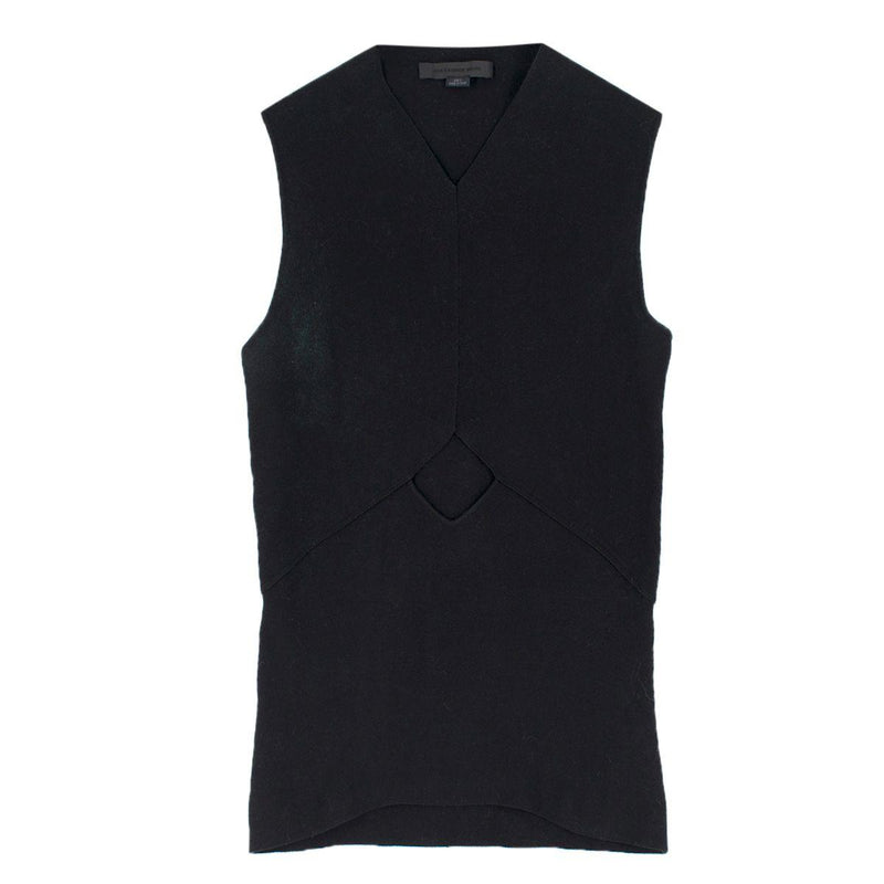 Alexander Wang Black Cut-out Sleeveless Top