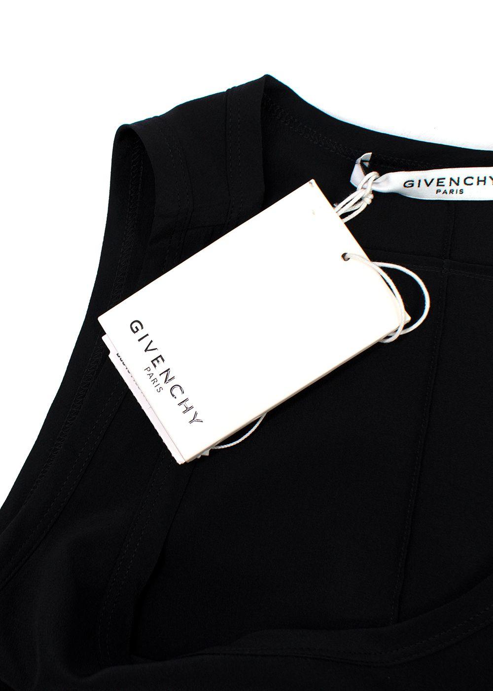 Givenchy Black Long Silk Vest
