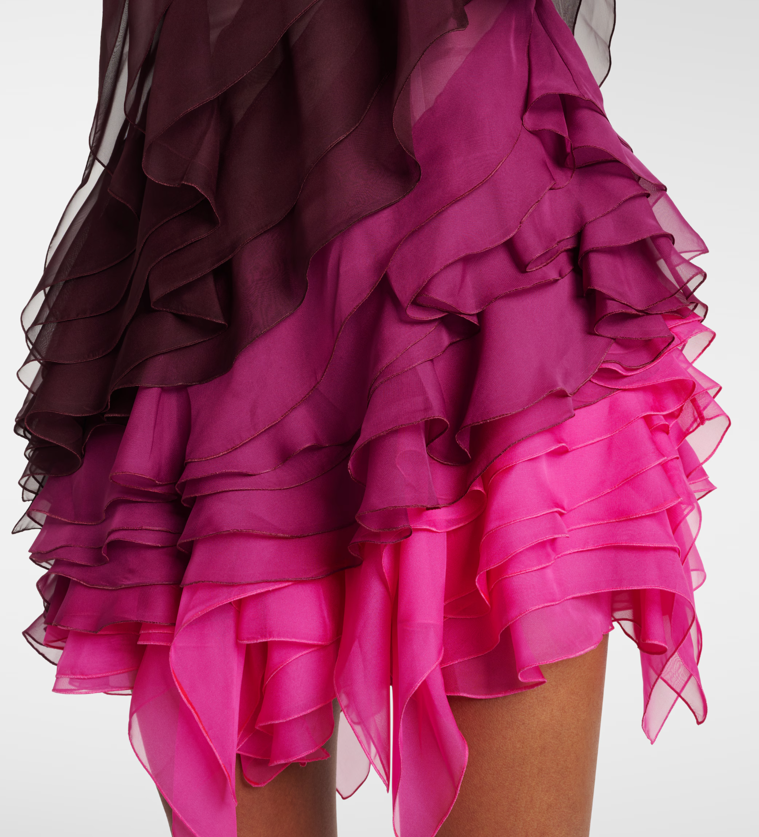 Nensi Dojaka Kiera Ruffled Tiered Mini Dress
