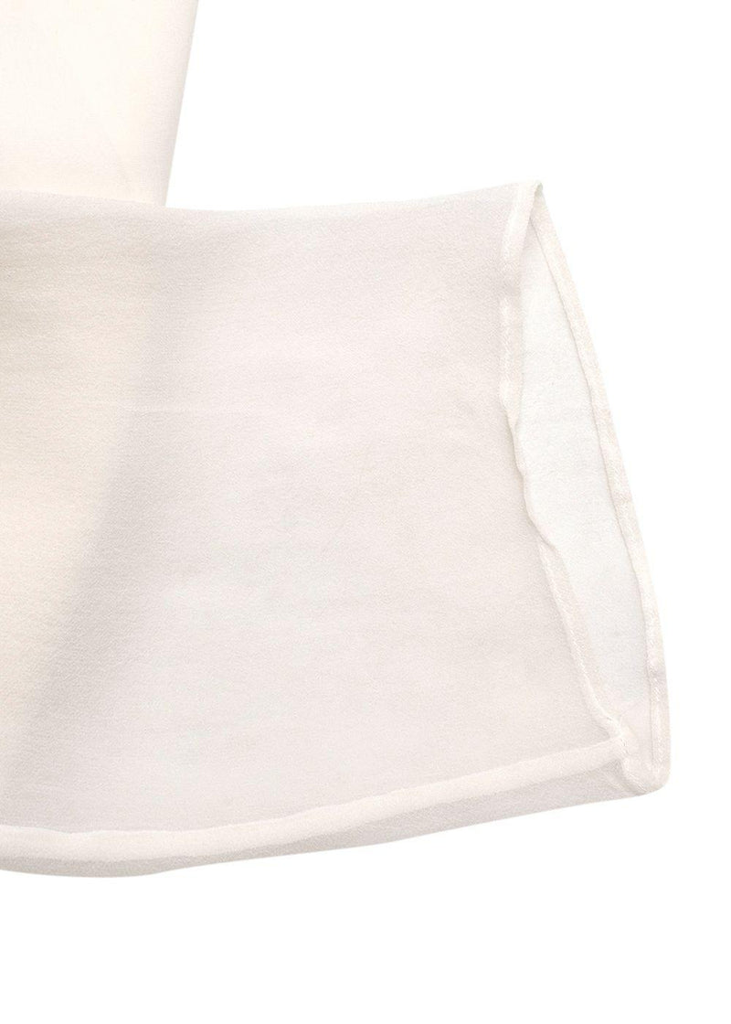 Brunello Cucinelli Cream Silk Satin Blouse