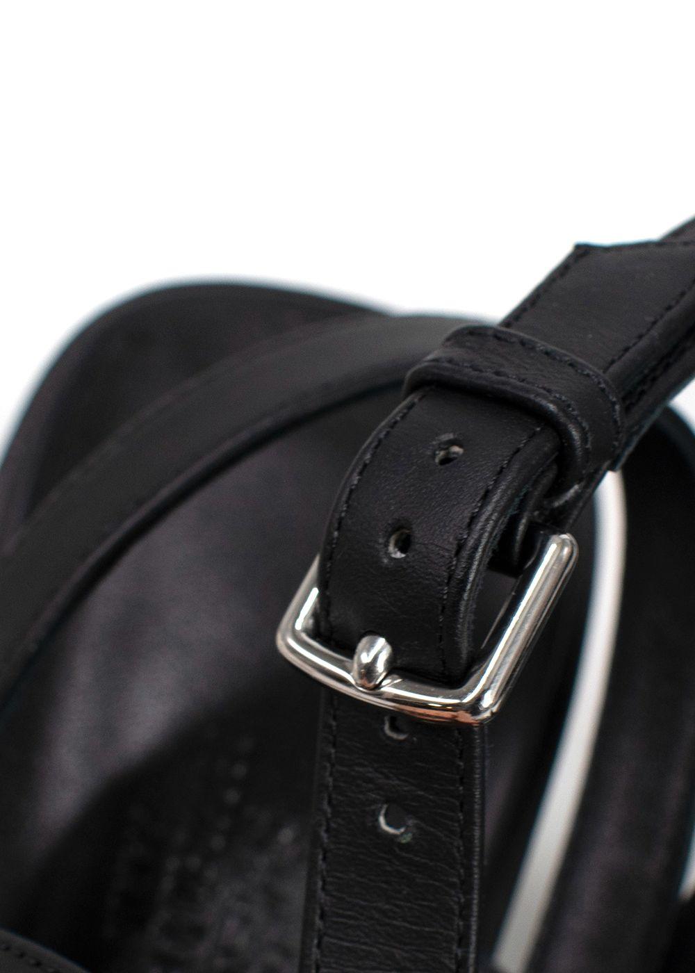 Hermes Black Leather Ivresse Sandals