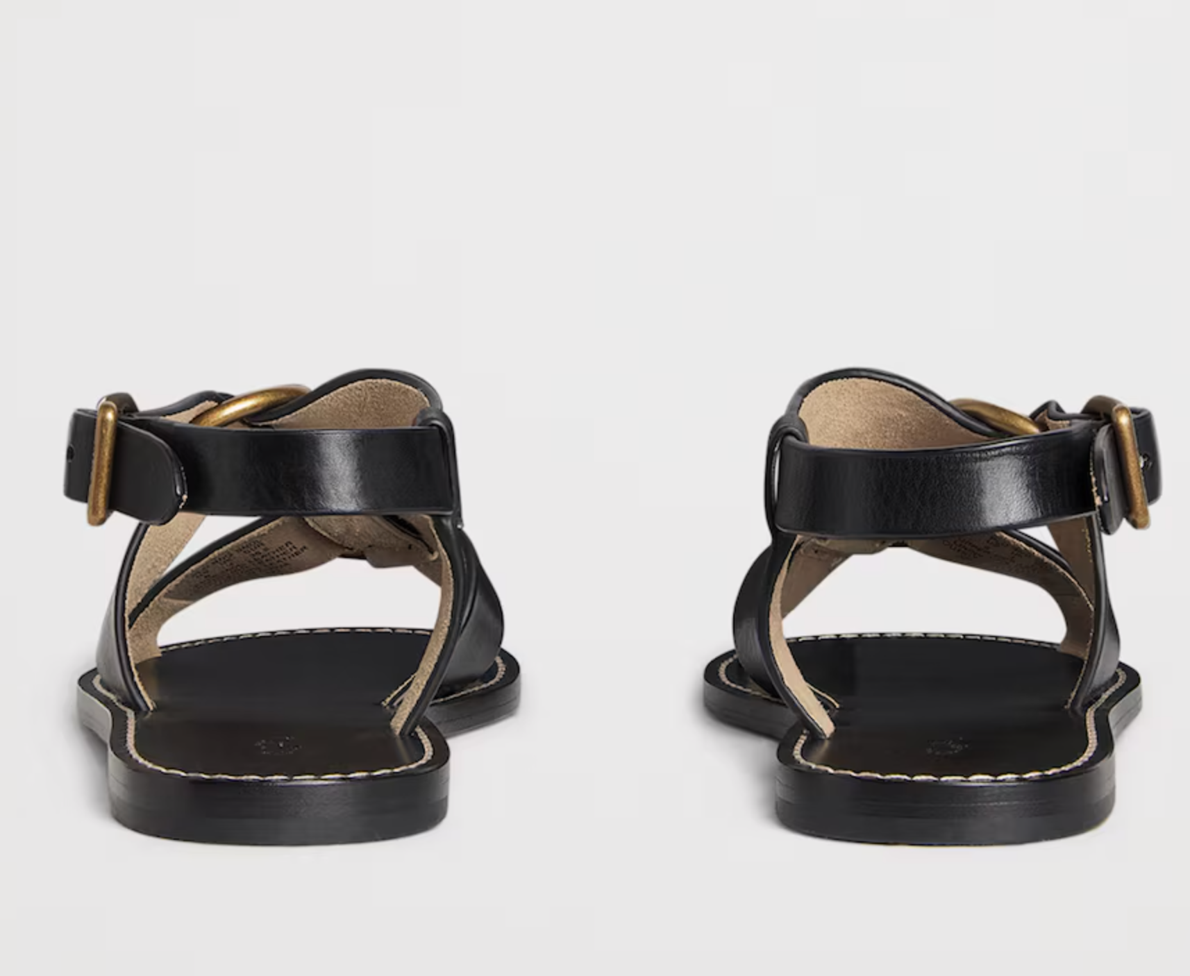 Polo Ralph Lauren Leather Double O-Ring Sandals